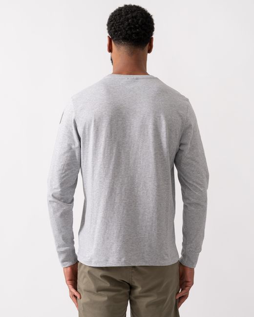 Parajumpers Gray Kip Long Sleeve T-Shirt for men