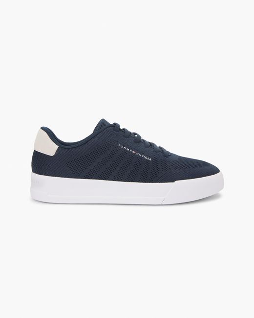 Tommy Hilfiger Blue Th Court Knit Trainers for men