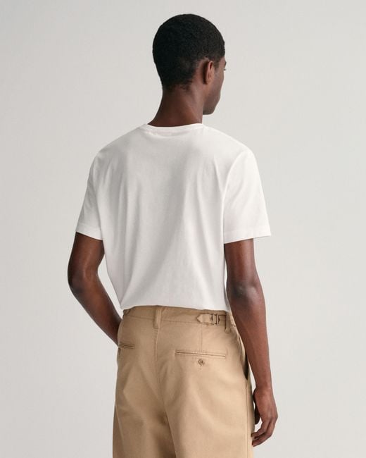 Gant Natural Reg Shied Short Seeve T-shirt Man for men