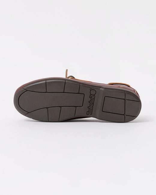 Timberland Brown Classic 2-Eye Leather Boat Shoe for men