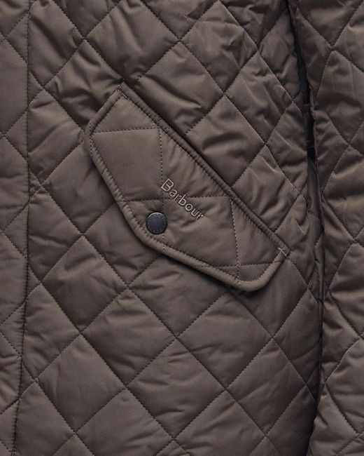 Barbour Gray Chelsea Sportsquilt Jacket for men