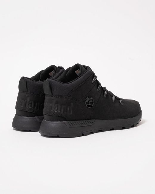 Timberland Black Sprint Trekker Mid Hiking Boot for men