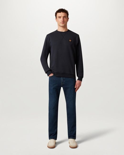 Belstaff Blue Logo Sweatshirt for men
