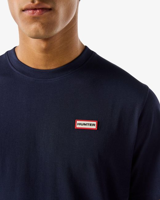 Hunter Blue Label Essentials Logo T-Shirt for men