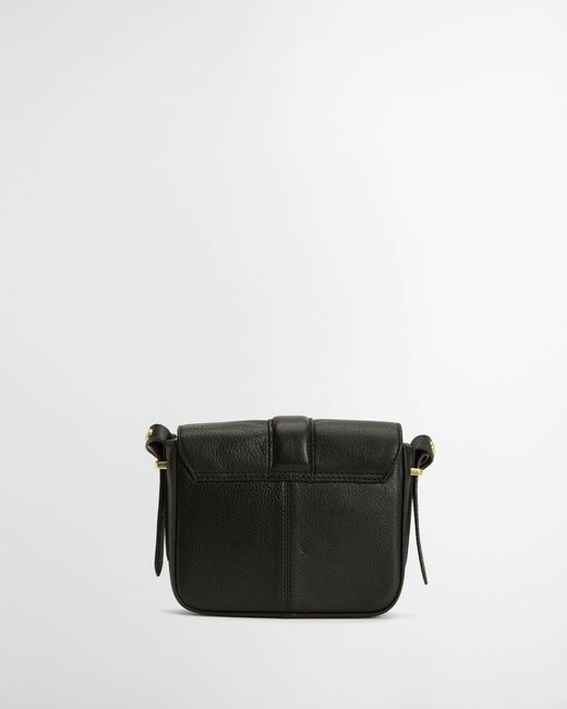 Barbour Black Mini Rosa Leather Crossbody Bag