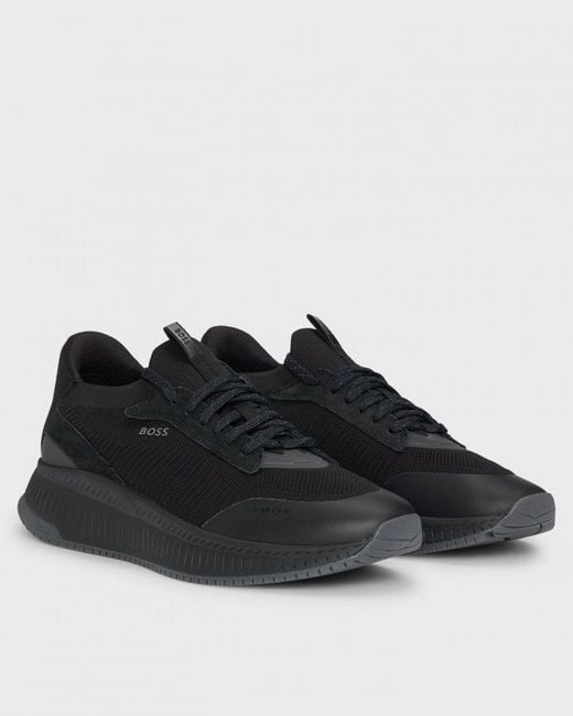 Boss Black Ttnm Evo Trainers With Knitted Uppers Nos for men