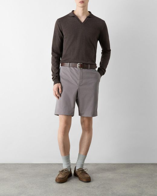 Oliver Sweeney Gray Sistelo Chino Shorts for men
