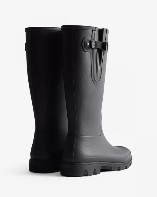 Hunter Black Downpour Adjustable Boot for men