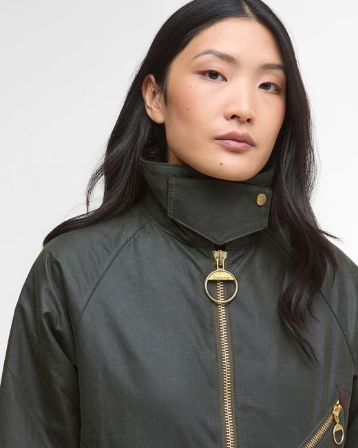 Barbour Black Arlene Wax Jacket