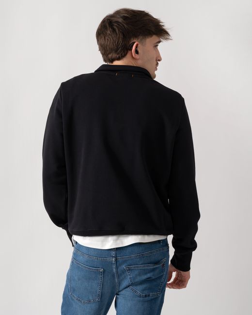 Parajumpers Black Broad Peak 1/4 Zip Sweatshirt for men