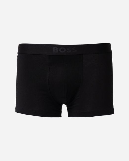 Boss Black 3-Pack Stretch-Cotton Trunks With Logo Waistbands for men