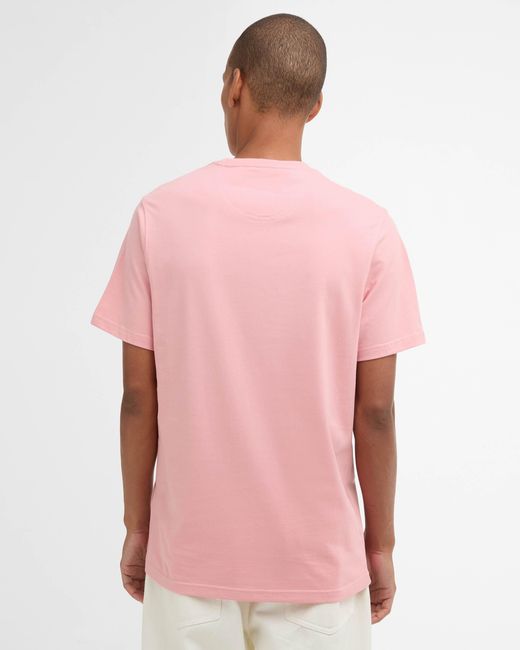 Barbour Pink Sports T-Shirt for men