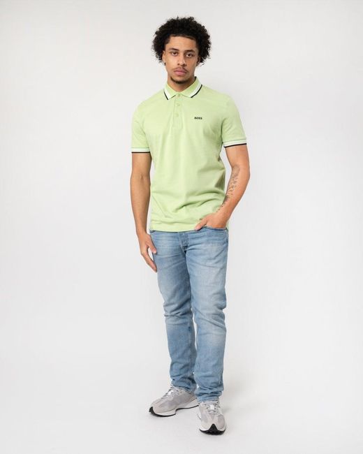 Boss Green Paddy Contrast Polo for men