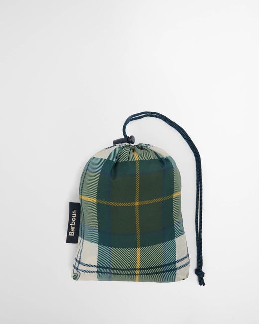 Barbour Green Tartan Showerproof Poncho