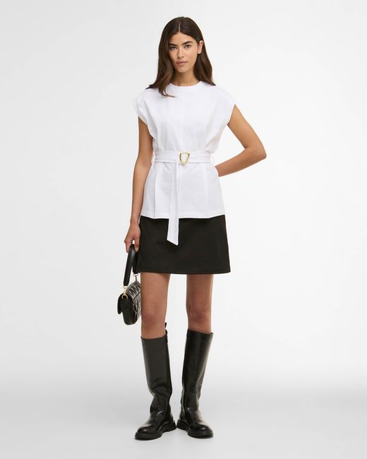 Barbour White Alexis Top