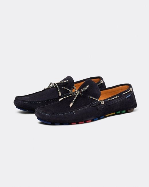 Paul Smith Blue Springfield Slip On Moccasins for men