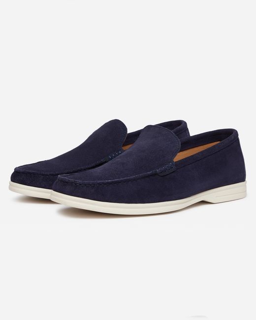 Oliver Sweeney Blue Alicante Suede Moccasin Loafers for men
