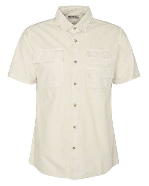 Barbour White Catterick Regular Oxford Shirt for men