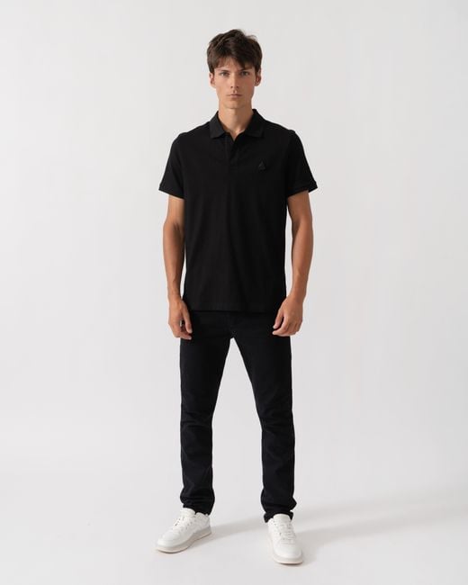 Moose Knuckles Black Yul Polo Shirt for men