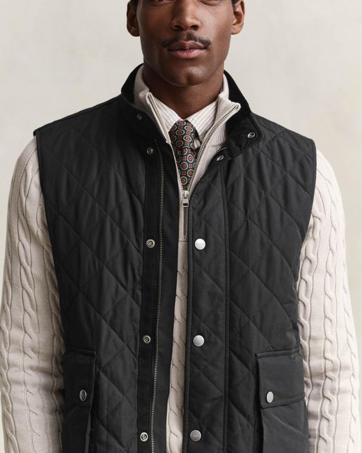 Gant Multicolor Quilted Vest for men