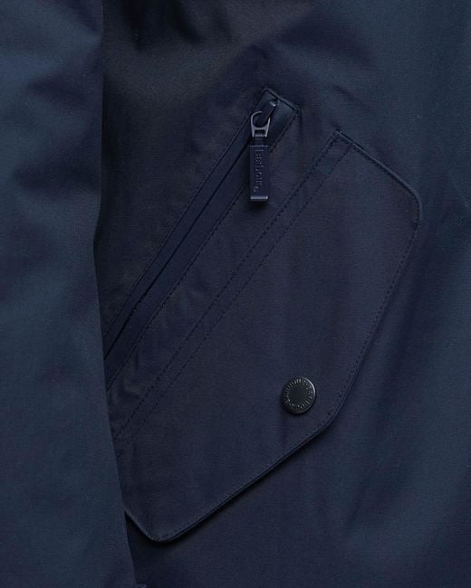 Barbour Blue Chelsea Mac Jacket for men