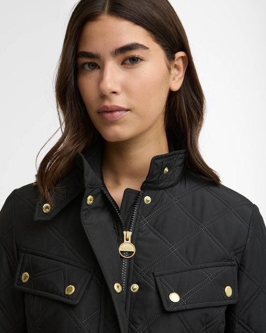 Barbour Black Halsey Quilted Jacket