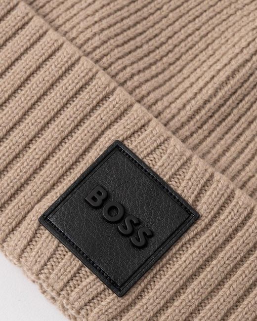 Boss Natural Boss Flavio Beanie Colour: Light 275 for men