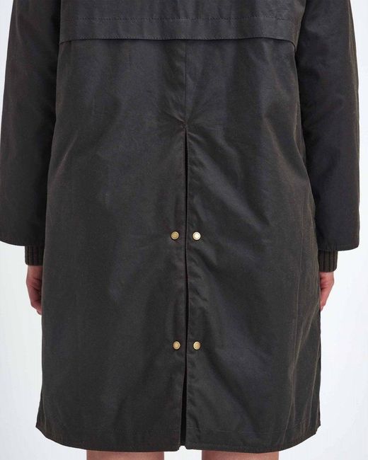 Barbour Black Willows Long Wax Jacket /Classic