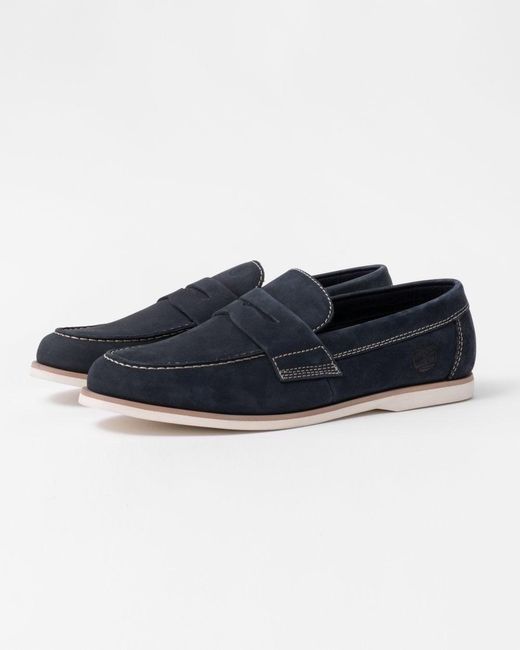 Timberland Black Classic Slip-on Boat Shoes for men