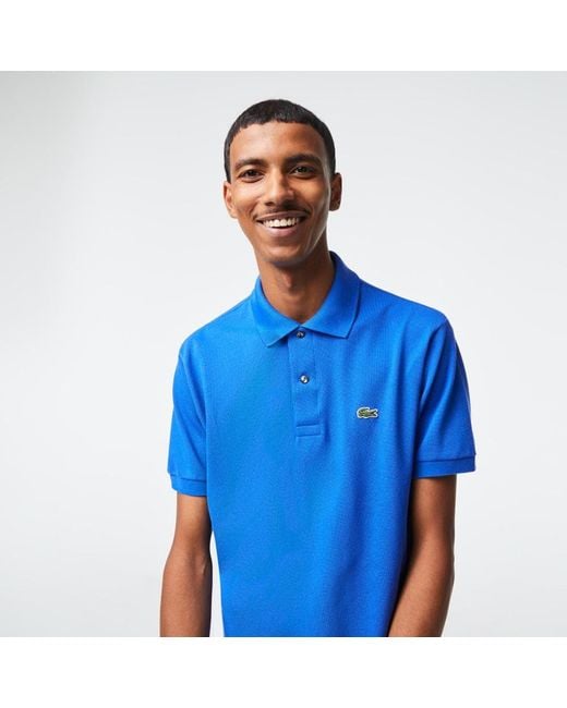 Lacoste Classic Fit L.12.12 Short Sleeve Polo Shirt in Blue for Men | Lyst  UK