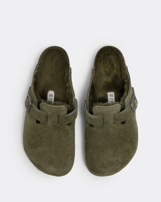 Birkenstock boston cheap shearling forest