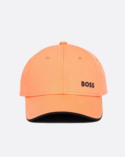 Boss Multicolor Cotton-twill Cap With Printed Logo for men