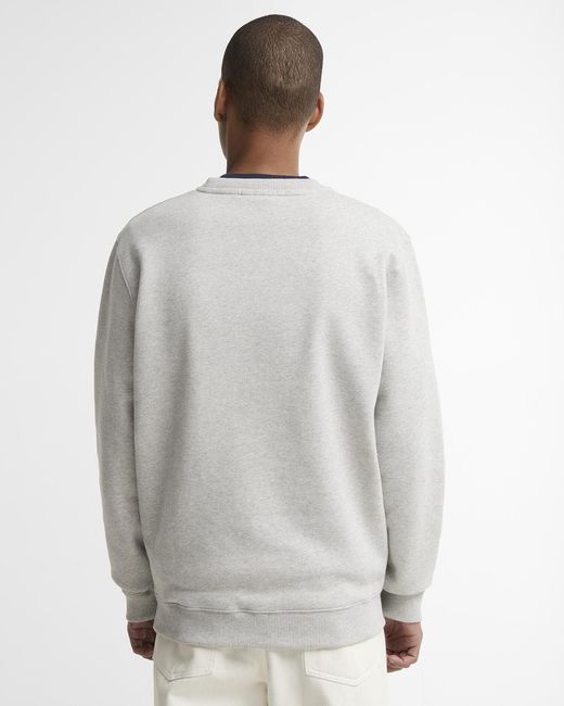 Barbour Gray X Mul Crewneck Sweatshirt for men