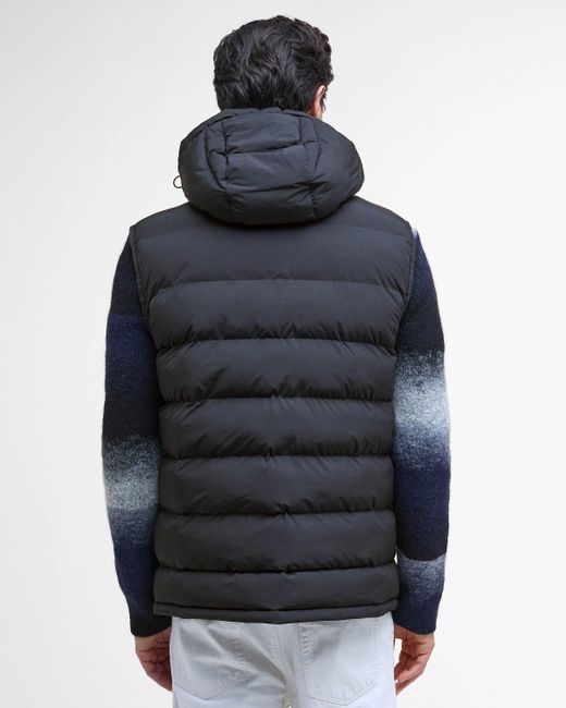 Barbour Blue Padley Puffer Gilet for men