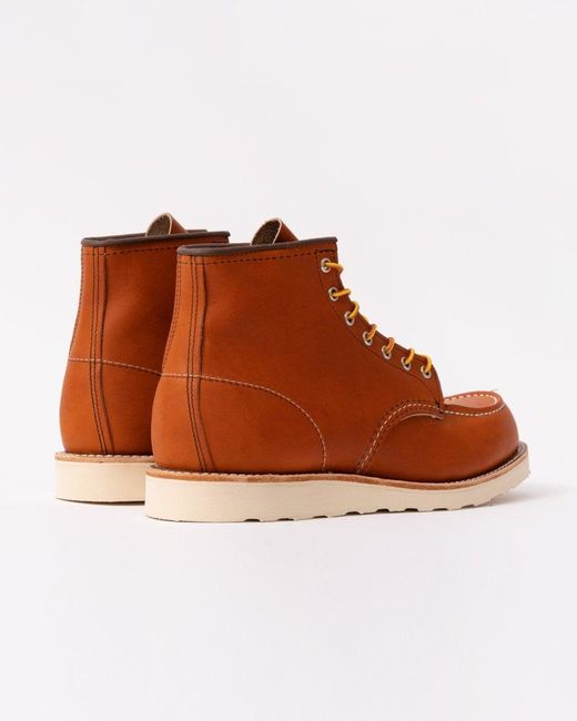 Red Wing Brown Wing 6 Inch Moc Toe Boot for men