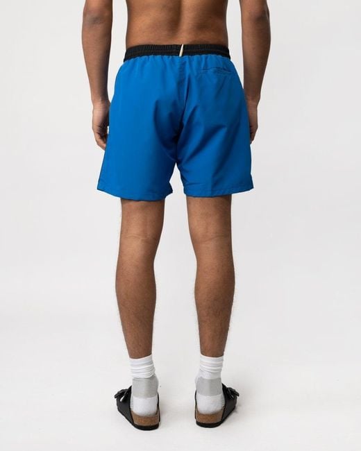 Boss Blue Starfish Quick-dry Swim Shorts With Contrast Details for men