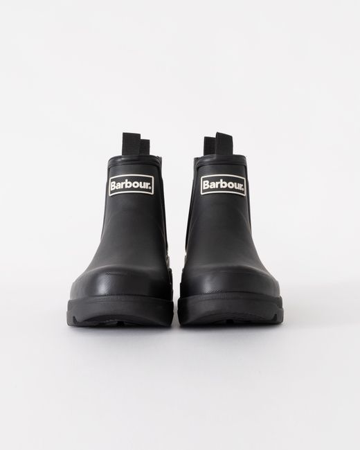 Barbour Black Nimbus Chelsea Style Wellingtons for men