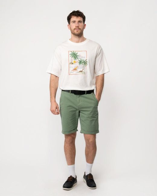 Gant Green Regular Sunfaded Shorts for men