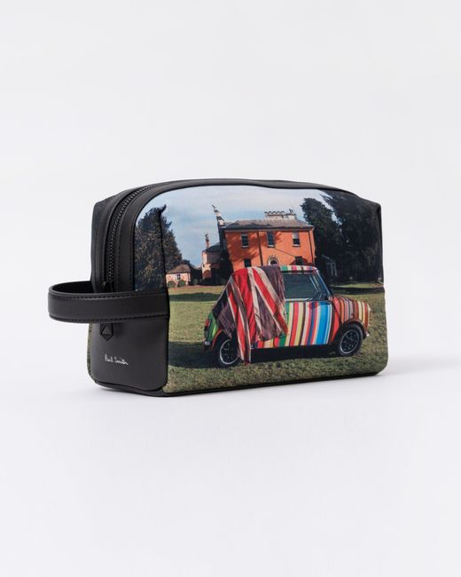Paul Smith Blue Mini Graphic Washbag for men