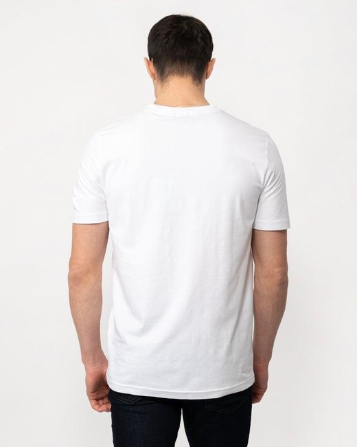 Boss White Boss Tee V V-Neck T-Shirt 100, Size: L for men