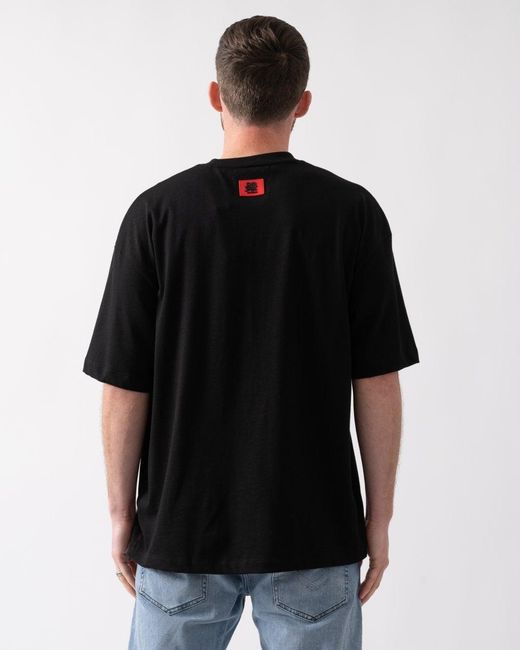 HUGO Black X Rb Dit T-Shirt With Bull Graphic Print for men
