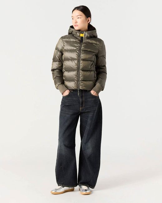 Parajumpers Green Mariah Hooded Down Bomber