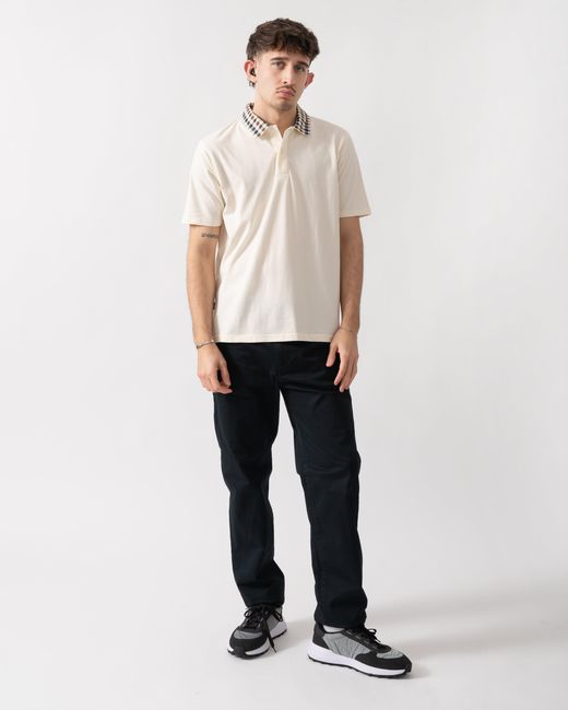 Aquascutum Natural Club Check Collar Polo Shirt for men
