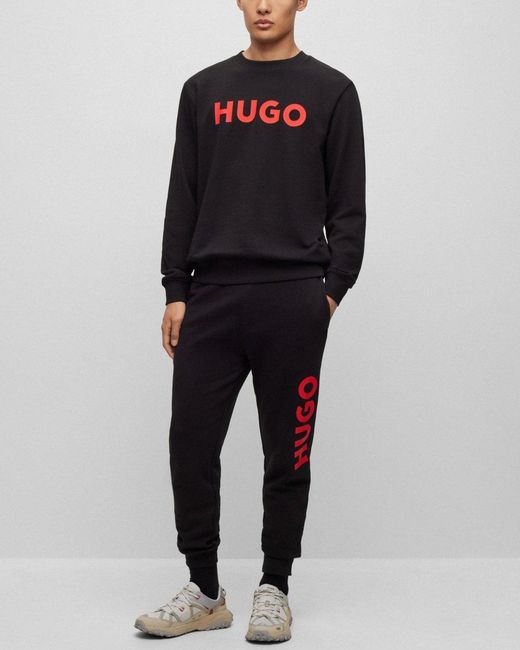 HUGO Black Dutschi Cuffed Hem Joggers Nos Size: L for men