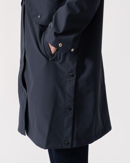 Ilse Jacobsen Blue Daybreak Long Softshell Raincoat
