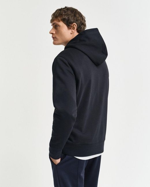 Gant Blue Pullover Graphic Hoodie for men