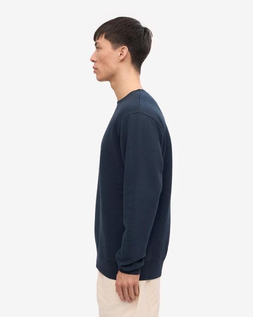 COLORFUL STANDARD Blue Classic Organic Crew Neck Sweatshirt for men