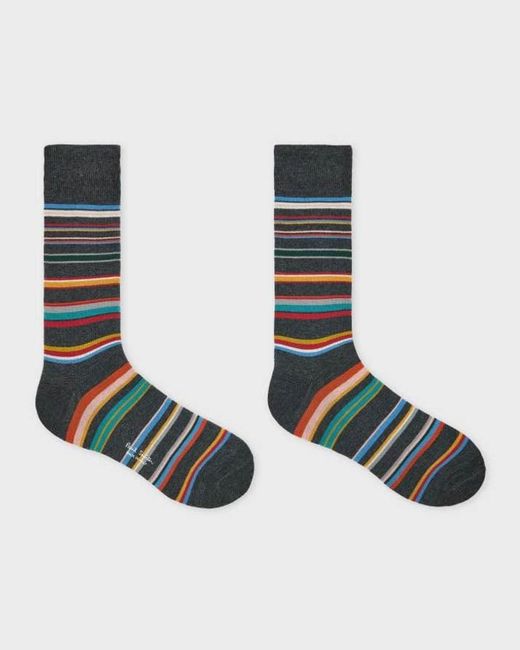 Paul Smith Black 3-Pack Spot/Stripe/Dog Pattern Socks for men