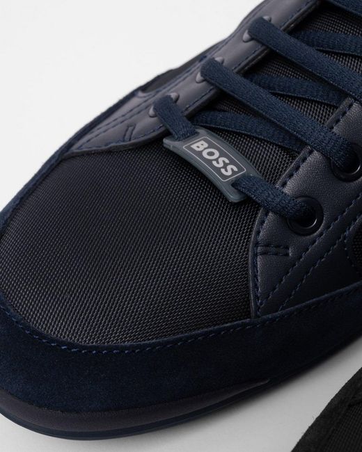 Boss Blue Saturn Low Top Trainers for men