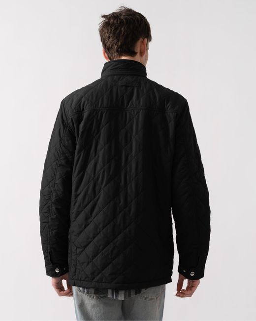 Gant Black Quilted Windcheater Mid Jacket for men